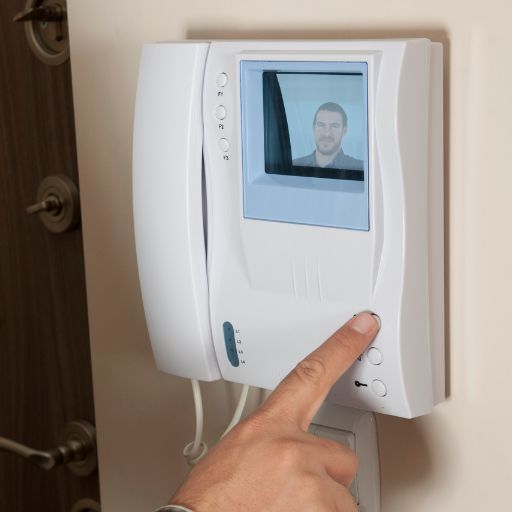 An intercom with video installed by Synergy Smart Homes.